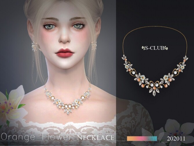 Sims 4 Necklace 202011 by S Club LL at TSR
