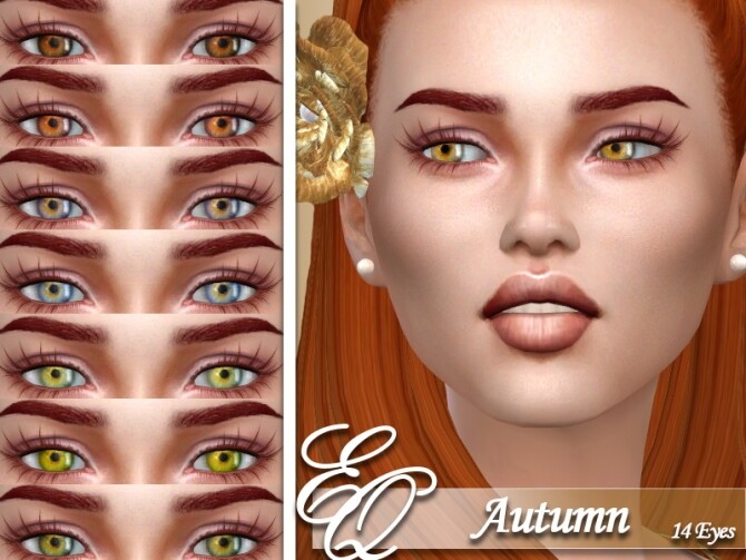Sims 4 Autumn Eyes by EvilQuinzel at TSR