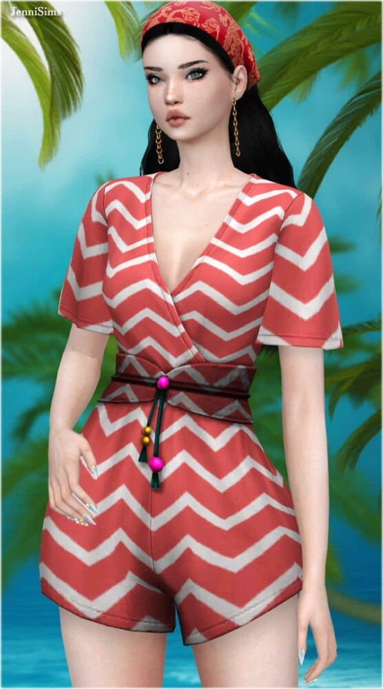 Sims 4 Romper shorts at Jenni Sims