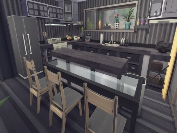 Sims 4 Container Living NoCC by LilaBlau at TSR