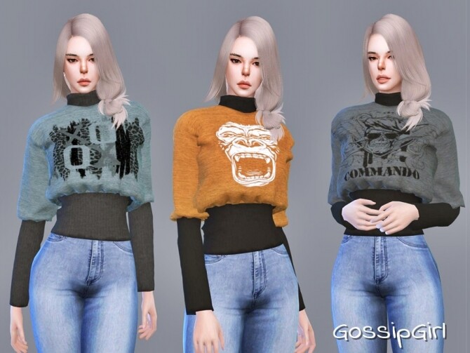 Sims 4 Sweater V6 by GossipGirl S4 at TSR