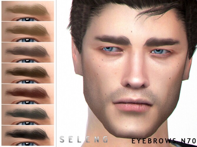 Sims 4 Eyebrows N70 by Seleng at TSR