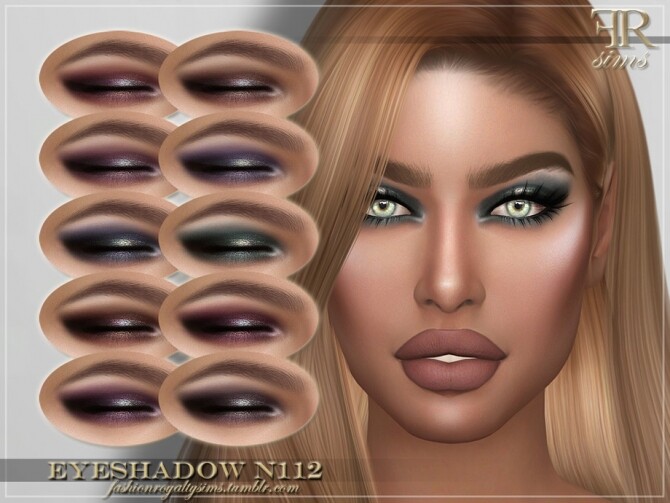 Sims 4 FRS Eyeshadow N112 by FashionRoyaltySims at TSR