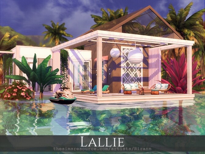 Sims 4 Lallie home by Rirann at TSR