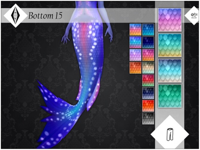 Sims 4 Glowing mermaid tail 15 by AleNikSimmer at TSR