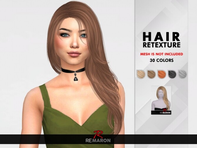 Sims 4 Opal Hair Retexture by remaron at TSR