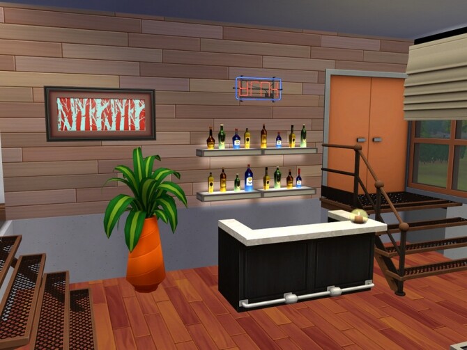 Sims 4 Amber Residence No CC by ssigga at TSR