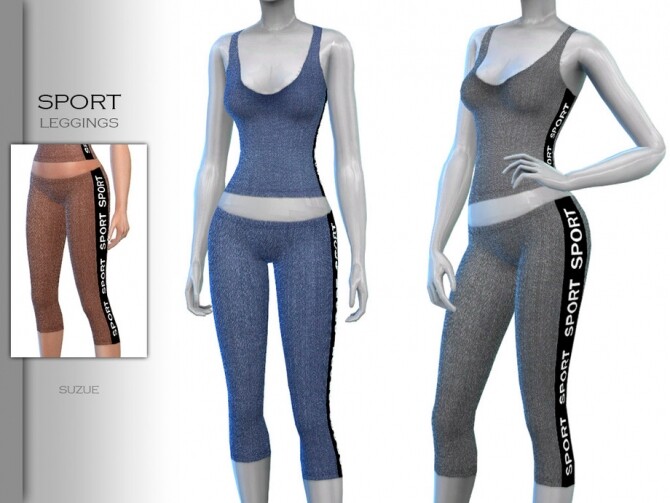 Sims 4 Sport Leggings by Suzue at TSR