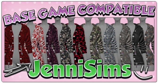 Sims 4 BASE GAME COMPATIBLE Jacket at Jenni Sims