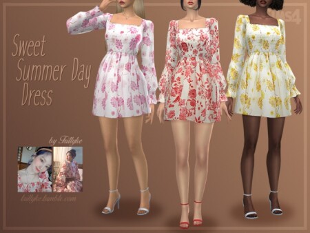 Sweet Summer Day Dress by Trillyke at TSR