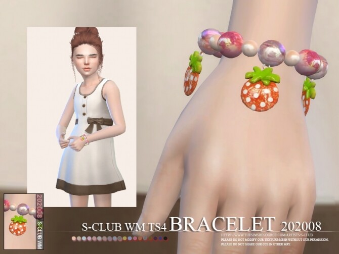 Sims 4 Bracelet 202008 by S Club WM at TSR