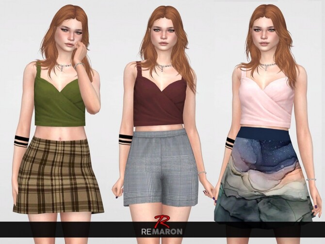 Sims 4 Romantic Top for Women 01 by remaron at TSR