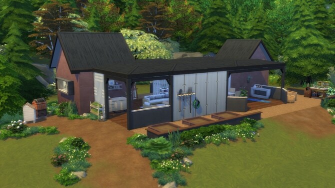 Sims 4 Tiny Summer House at ArchiSim