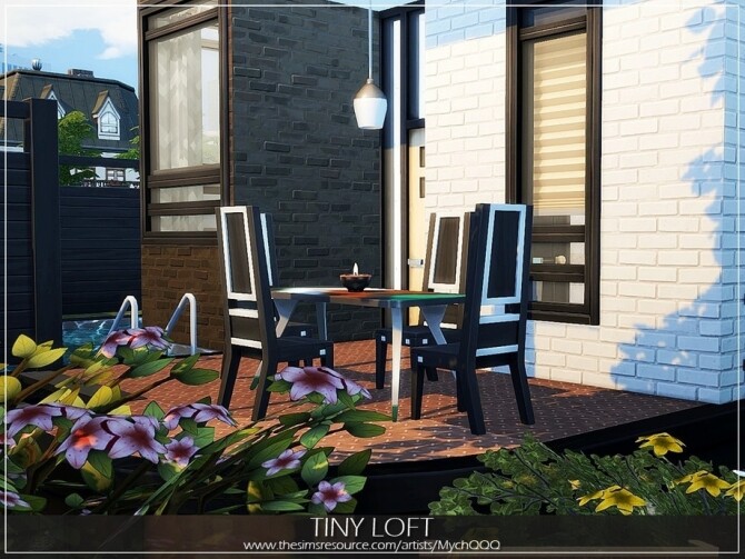 Sims 4 Tiny Loft by MychQQQ at TSR