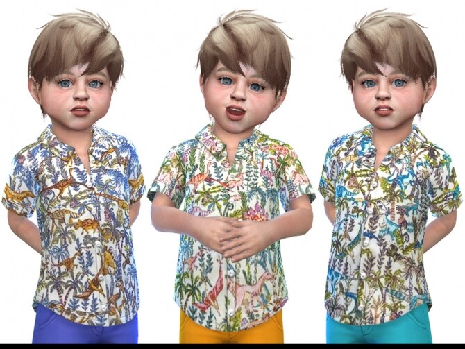 Sims 4 Shirt for Toddler Boys 03 by Little Things at TSR