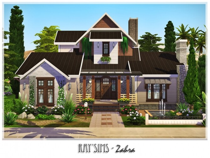Sims 4 Zahra home by Ray Sims at TSR