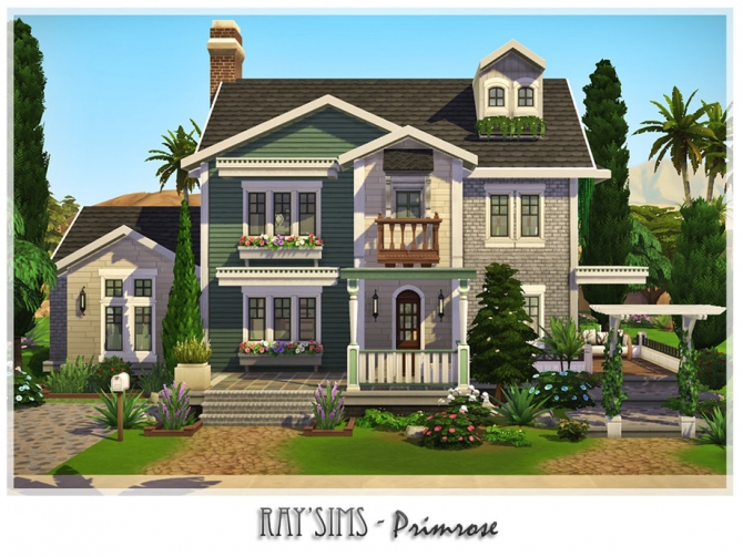 Primrose house by Ray_Sims at TSR » Sims 4 Updates