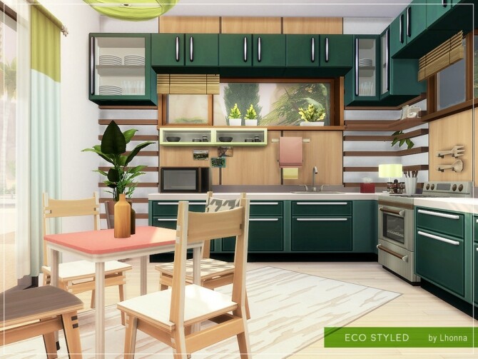 Sims 4 Eco Styled suburban house by Lhonna at TSR