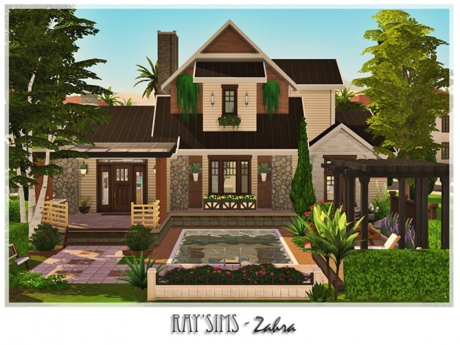 Sims 4 Zahra home by Ray Sims at TSR
