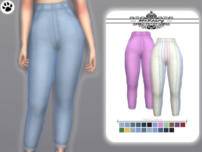 Sims 4 Highwaisted Soft Jeans by MsBeary at TSR