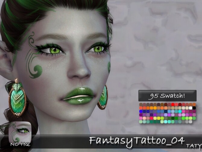 Sims 4 Fantasy Tattoo 04 by tatygagg at TSR