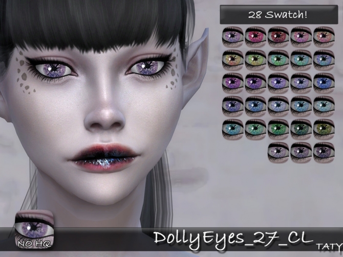 Dolly Eyes 27 CL by tatygagg at TSR » Sims 4 Updates