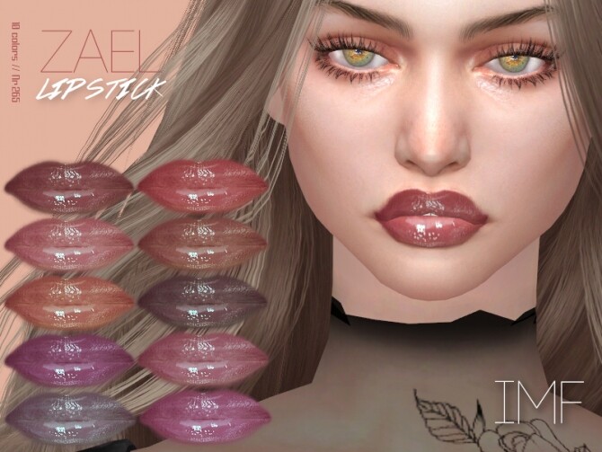 Sims 4 IMF Zael Lipstick N.265 by IzzieMcFire at TSR