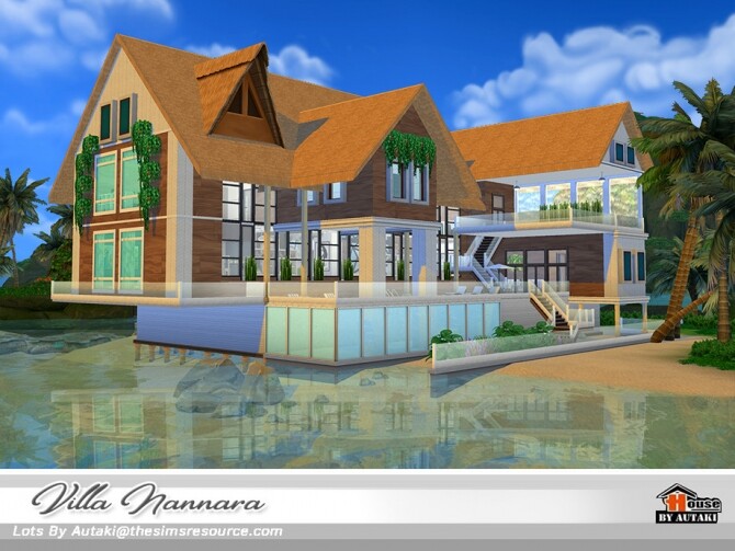 Sims 4 Villa Nannara NoCC by autaki at TSR