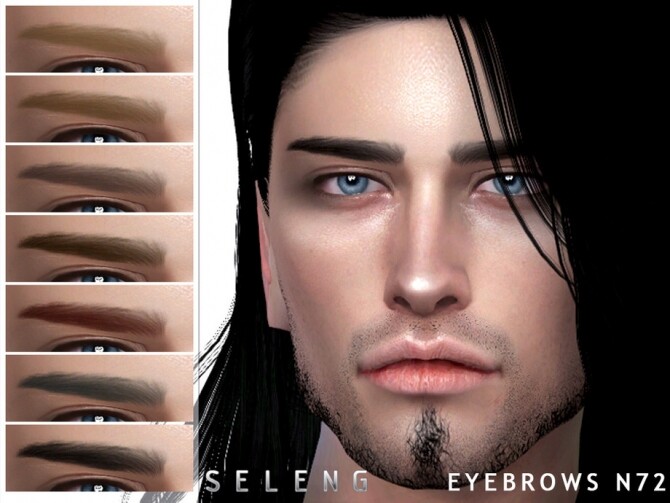 Sims 4 Eyebrows N72 by Seleng at TSR