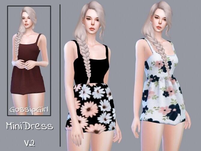 Sims 4 Mini Dress V2 by GossipGirl S4 at TSR