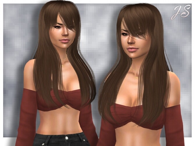 Sims 4 Um, Hi Hairstyle by JavaSims at TSR