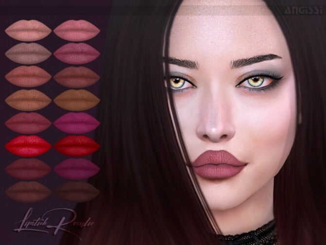 Sims 4 Rosalie Lipstick by ANGISSI at TSR