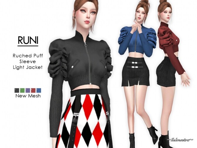 Sims 4 RUNI Light Jacket by Helsoseira at TSR