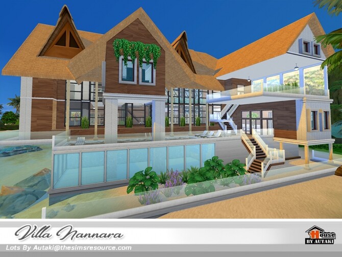 Sims 4 Villa Nannara NoCC by autaki at TSR