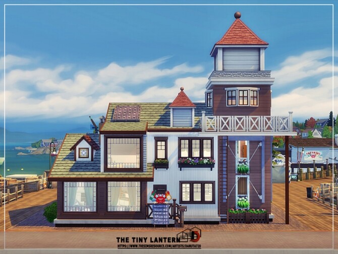 Sims 4 The tiny lantern home by Danuta720 at TSR