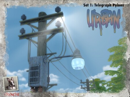 Urban Set 1: Telegraph Pylons by Cyclonesue at TSR