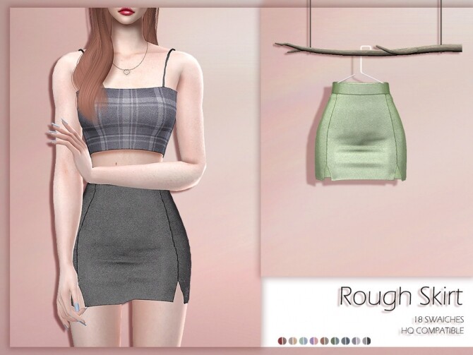 Sims 4 LMCS Rough Skirt by Lisaminicatsims at TSR