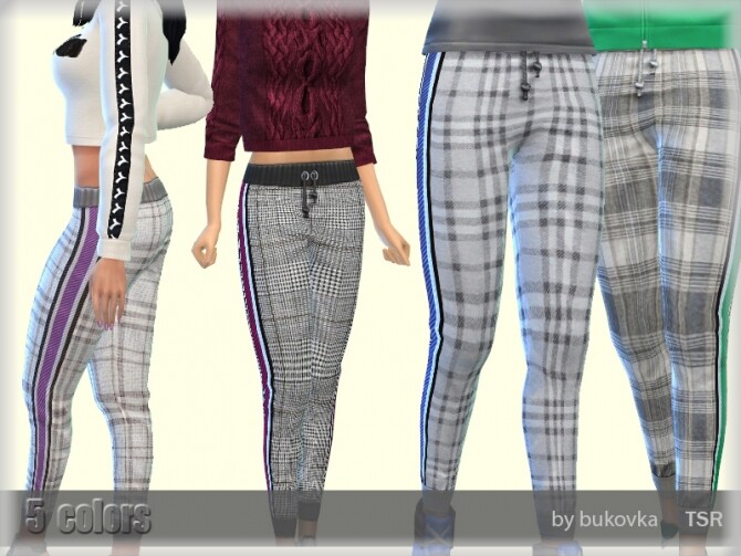 Sims 4 Pants with Stripes by bukovka at TSR