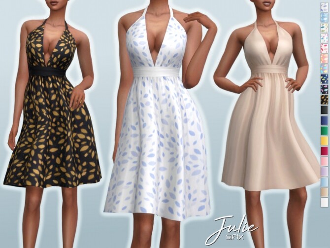 Sims 4 Julie Dress by Sifix at TSR