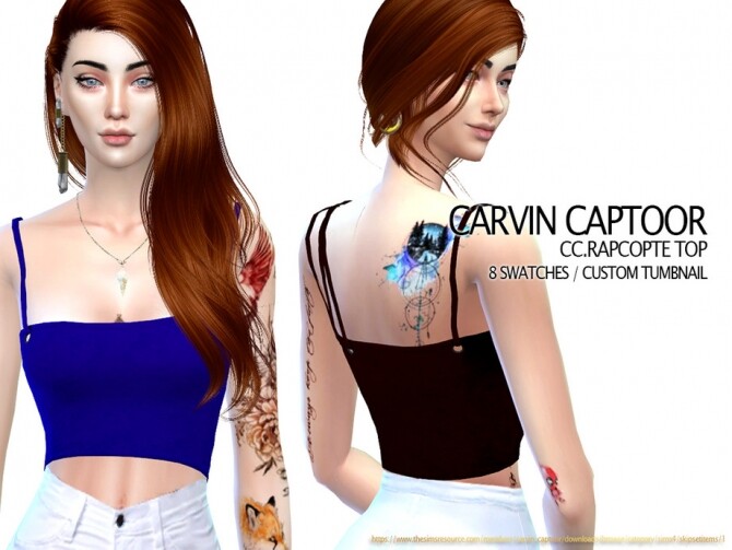 Sims 4 Rapcopte top by carvin captoor at TSR