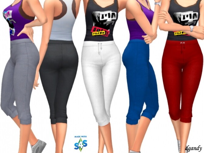 Sims 4 Capris pants 20200604 by dgandy at TSR