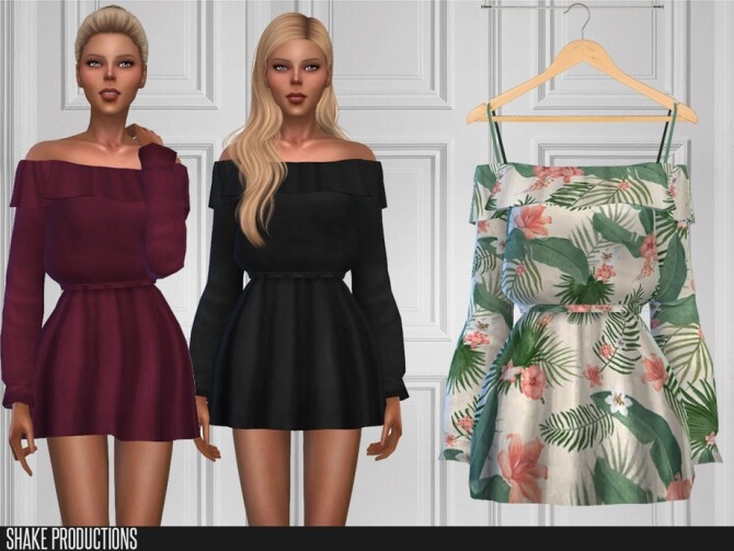 Sims 4 454 Dress by ShakeProductions at TSR