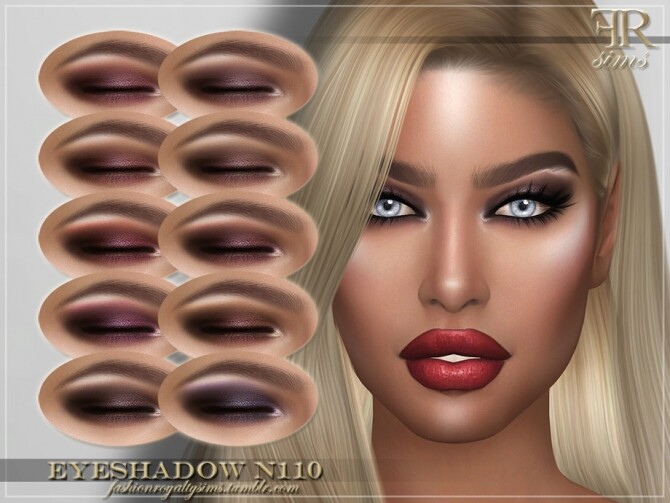 Sims 4 FRS Eyeshadow N110 by FashionRoyaltySims at TSR