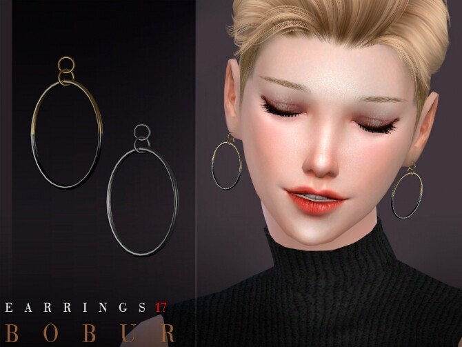 Sims 4 Earrings 17 by Bobur3 at TSR