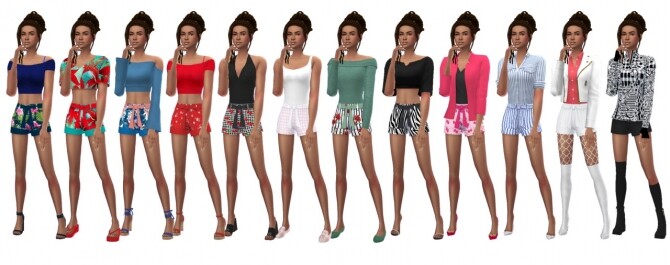 Sims 4 EP01 BELTED SHORTS at Sims4Sue