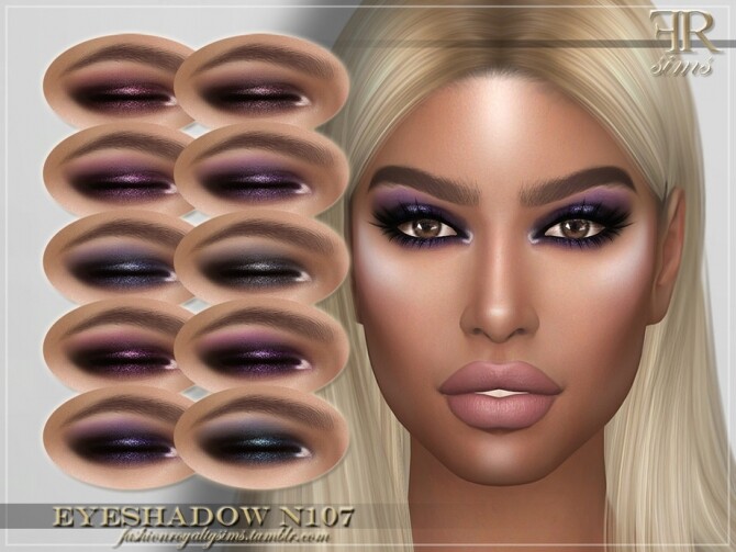 Sims 4 FRS Eyeshadow N107 by FashionRoyaltySims at TSR