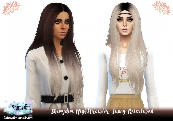 Sims 4 LeahLillith Palace Hair Retexture Ombre Naturals Unnaturals at Shimydim Sims