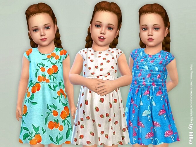 Sims 4 Toddler Dresses Collection P147 by lillka at TSR