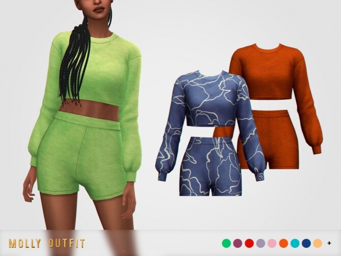 Sims 4 Molly Outfit by pixelette at TSR