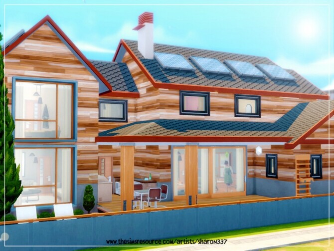 Sims 4 Eco Modern Home Nocc by sharon337 at TSR